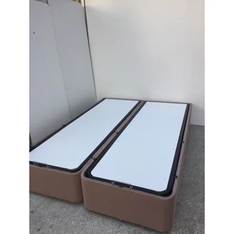 Bengi Ticaret 150 x 200 cm Ayrılabilen Başlıksız Çift Kişilik Sandıklı Baza Kahverengi