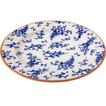 Jumbo Bouquet Yuvarlak Desenli 26 Parça 6 Kişilik Stoneware Kahvaltı Takımı Mavi