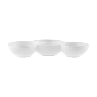 Karaca Streamline Blow New Bone Yuvarlak 26 Parça 6 Kişilik New Bone Kahvaltı Takımı Beyaz