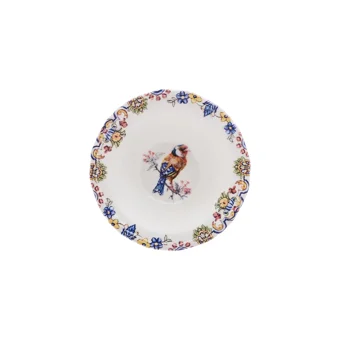 Karaca Leland Birdy Yuvarlak Desenli 26 Parça 6 Kişilik Stoneware Kahvaltı Takımı Çok Renkli