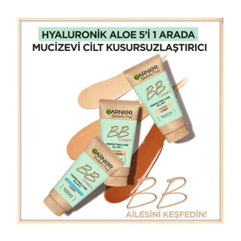Garnier Skin Active Karma-Yağlı Ciltler İçin Sivilce Yapmayan Işıltılı BB Krem Açık Ton