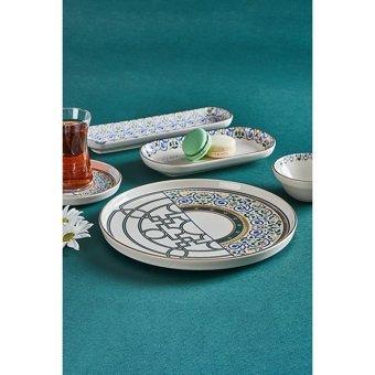 Neva Mentol Jülide N3164 26 Parça 6 Kişilik Seramik Kahvaltı Takımı Çok Renkli