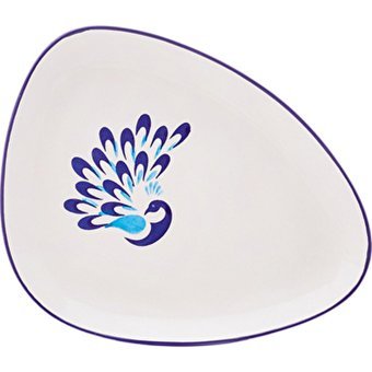 Karaca Peacock Üçgen Desenli 24 Parça 6 Kişilik Stoneware Seramik Kahvaltı Takımı Çok Renkli