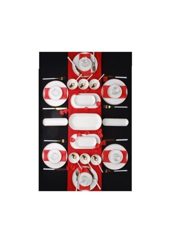Acar Milenyum 12210 Yuvarlak 31 Parça Stoneware Kahvaltı Takımı Beyaz