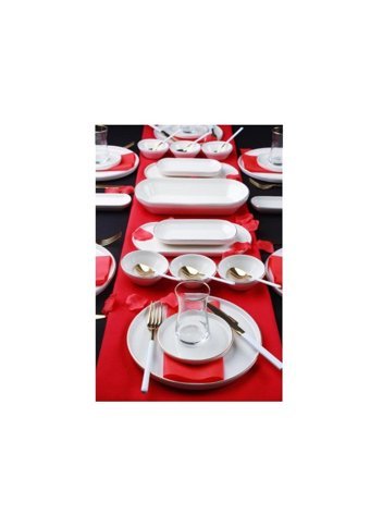 Acar Milenyum 12210 Yuvarlak 31 Parça Stoneware Kahvaltı Takımı Beyaz