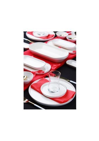 Acar Milenyum 12210 Yuvarlak 31 Parça Stoneware Kahvaltı Takımı Beyaz
