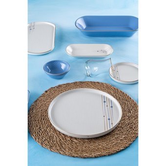 Acar Sapphire 31 Parça 6 Kişilik Stoneware Kahvaltı Takımı Çok Renkli