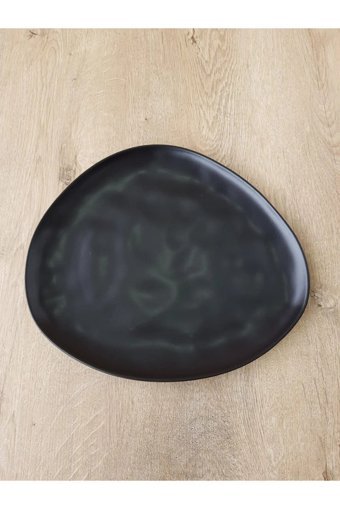 Yaldız Home Tetra Yldz11253687 Desenli 6 Kişilik Stoneware Kahvaltı Takımı Siyah