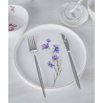 Pierre Cardin Gold Desenli 45 Parça 12 Kişilik Bone China Kahvaltı Takımı Beyaz