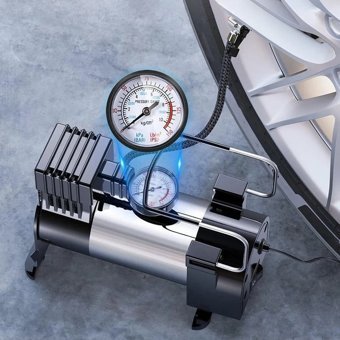 Wehhler Mini Cooper One 2007-2013 Oto Araç Lastik Şişirme Pompası Hava Kompresörü 12 Volt Çakmaklık Girişli-Çift Motor Tek Piston - Siyah