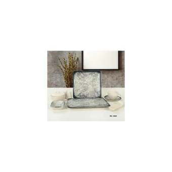 Remetta Riva Rd-266K Desenli 30 Parça 6 Kişilik Stoneware Kahvaltı Takımı Mavi