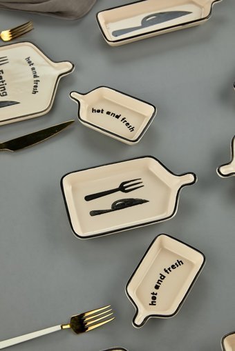Mhk Collection Sweet Life Breakfast Desenli 4 Kişilik Seramik Kahvaltı Takımı Altın