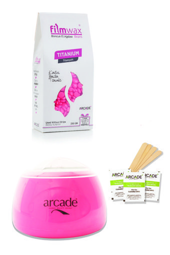Arcade 1+1 Boncuk Ağda Makinesi + Boncuk Ağda + Spatula + 3xTemizleme Mendili