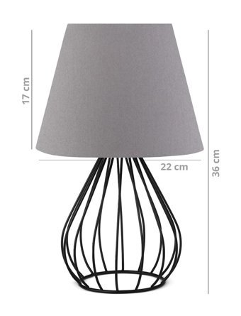 Homing Ayd-2586 Tekli Metal 4 Ayaklı Abajur Beyaz