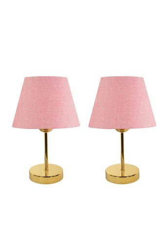 Bysay Fiesta Fiesta Best Gold Krem 2'Li Metal Tek Ayak Abajur Krem