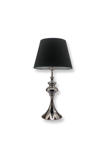 Lampada Viola Siyah Tekli Metal Tek Ayak Abajur Siyah