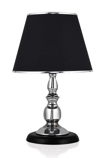 Hmydesign Sebba Gümüş Siyah Abjr-55 Tekli Pvs Tek Ayak Abajur Gümüş - Siyah