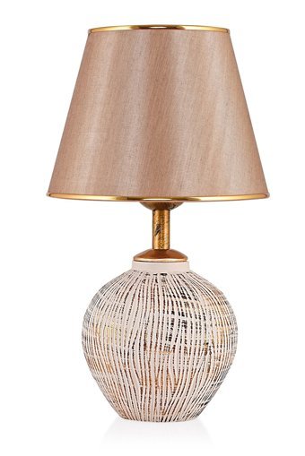 Hmydesign Attra Krem Gold Srmk-53 Tekli Pvc Tek Ayak Abajur Krem-Gold