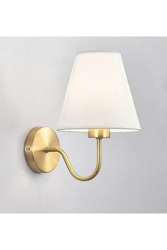 Fico Home Modern Duvar Eksitme Tekli Metal Tek Ayak Abajur Beyaz