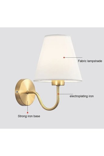 Fico Home Modern Duvar Eksitme Tekli Metal Tek Ayak Abajur Beyaz