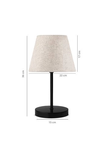 Homing Pu Design Ayd-2570 Tekli Kumaş Tek Ayak Abajur Bej