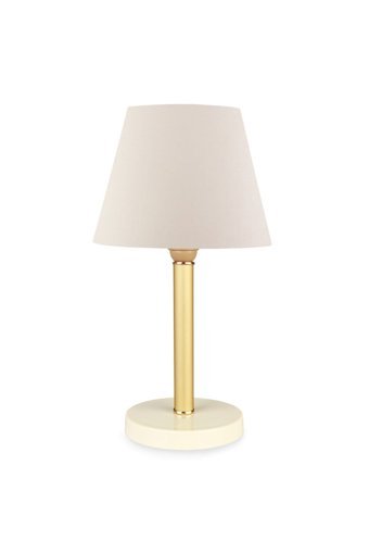 Homing Luce Ayd-2614 Tekli Kumaş Tek Ayak Abajur Beyaz