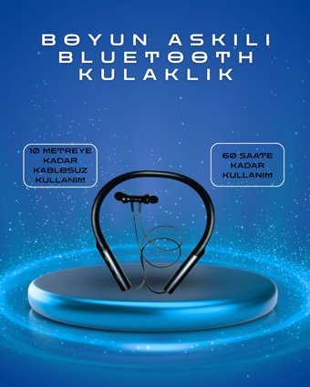Polygold PG-100 Type-C Şarjlı Bluetooth Kulaklık – Boyun Askılı Uzun Pil Öm? - MRK8078-3397