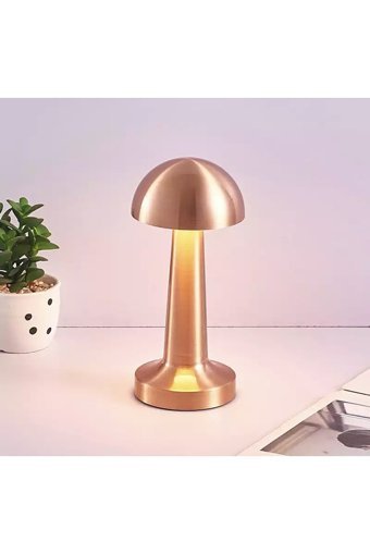 Fico Home Modern Led Bakır Bronz Tekli Metal Tek Ayak Abajur Bakır