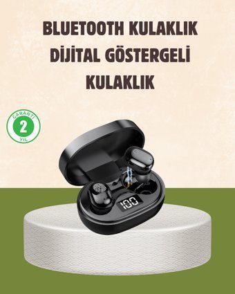 LED Ekranlı Şarjlı Kablosuz Kulak İçi Kulaklık - MRK7110-8011
