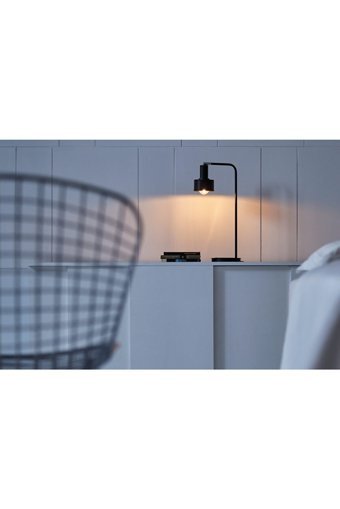 Enza Home Fama Modern Tekli Metal Tek Ayak Abajur Siyah