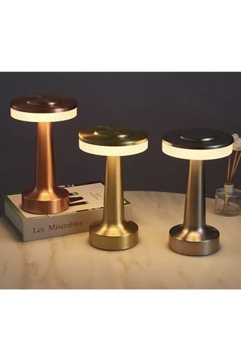 Fico Home Modern Led Gold Sarı Tekli Metal Tek Ayak Abajur Gold Sarı