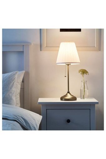 Ikea Arstid Tekli Metal Tek Ayak Abajur Beyaz