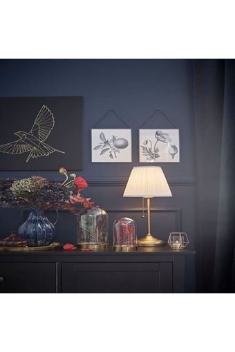 Ikea Arstid Tekli Metal Tek Ayak Abajur Beyaz