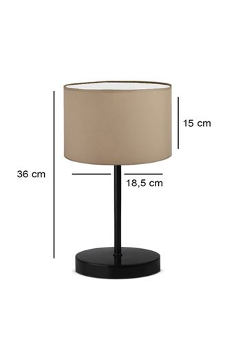 Homing Modern 2'Li Metal Tek Ayak Abajur Kavhave Rengi