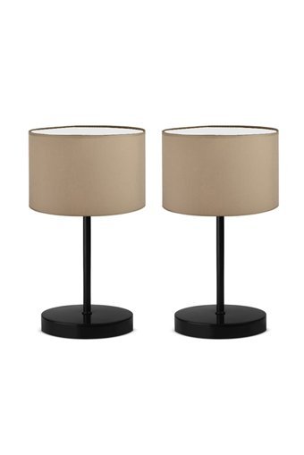 Homing Modern 2'Li Metal Tek Ayak Abajur Kavhave Rengi