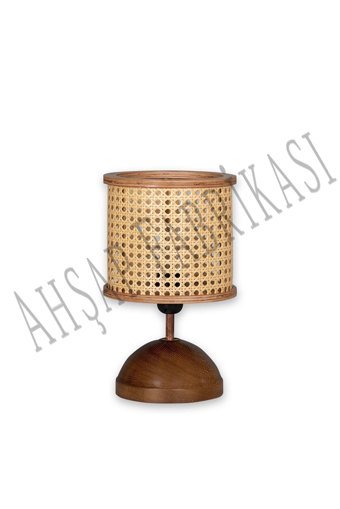 Ahşap Fabrikası Istanbul Serisi Bakırköy Tekli Pvc Tek Ayak Abajur Kahverengi