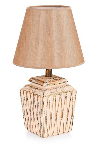 Hmydesign Becker Krem Gold Srmk-53 Tekli Pvc Tek Ayak Abajur Krem-Gold