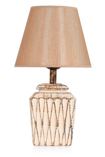 Hmydesign Becker Krem Gold Srmk-53 Tekli Pvc Tek Ayak Abajur Krem-Gold