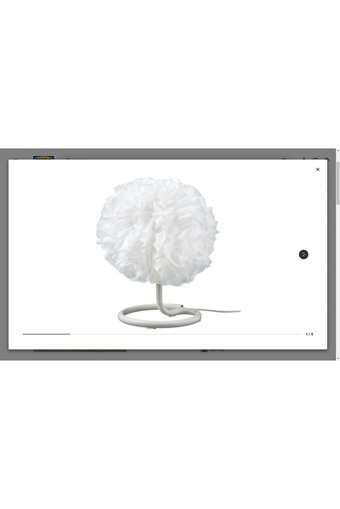 Ikea Vındkast Beyaz Tekli Plastik Tek Ayak Abajur Beyaz