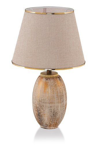 Hmydesign Fonce Krem Gold Srmk-53 Tekli Pvs Tek Ayak Abajur Krem - Gold