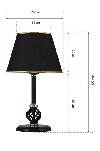Hmydesign Attendez Siyah Tekli Metal Tek Ayak Abajur Siyah