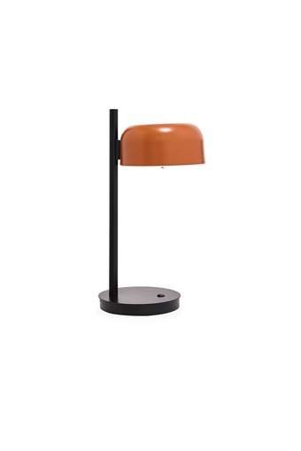 Enza Home Gio Modern Retro Tekli Metal Tek Ayak Abajur Turuncu