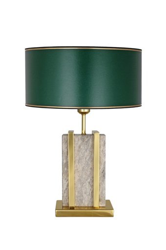 Vinner Marble Gold Yeşil Tekli Metal Tek Ayak Abajur Yeşil