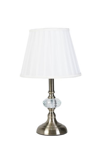 Hmydesign Rocheux Bronz Tekli Metal Tek Ayak Abajur Beyaz