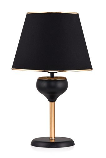 Hmydesign Pisse Gold Siyah Abjr-55 Tekli Metal Tek Ayak Abajur Siyah