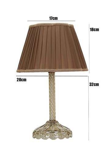 Bby Home & Desıgn Lelia Tekli Metal Tek Ayak Abajur Kahverengi