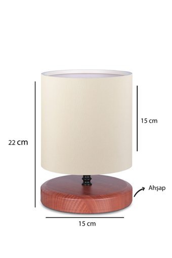 Homing Pu Design Ayd-3189 Tekli Metal Tek Ayak Abajur Bej