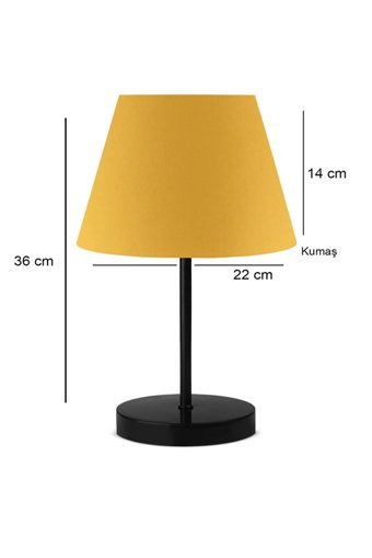 Homing Hardal Ayd-3157 Tekli Metal Tek Ayak Abajur Sarı