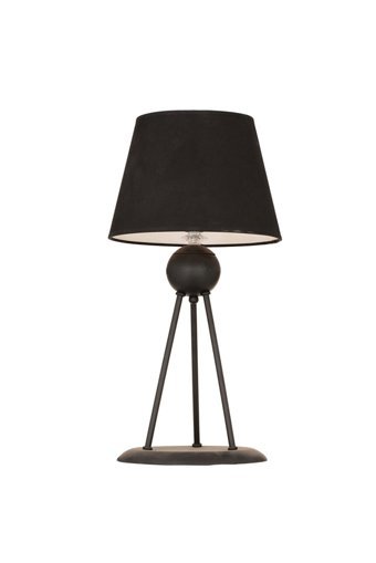 Apliqa Kunter Retro Tekli Metal Tek Ayak Abajur Siyah