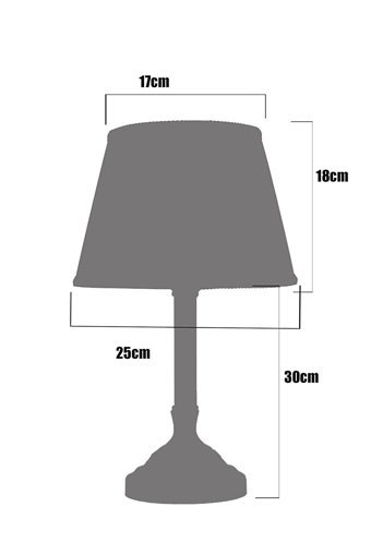 Bby Home & Desıgn Valona Tekli Metal Tek Ayak Abajur Beyaz